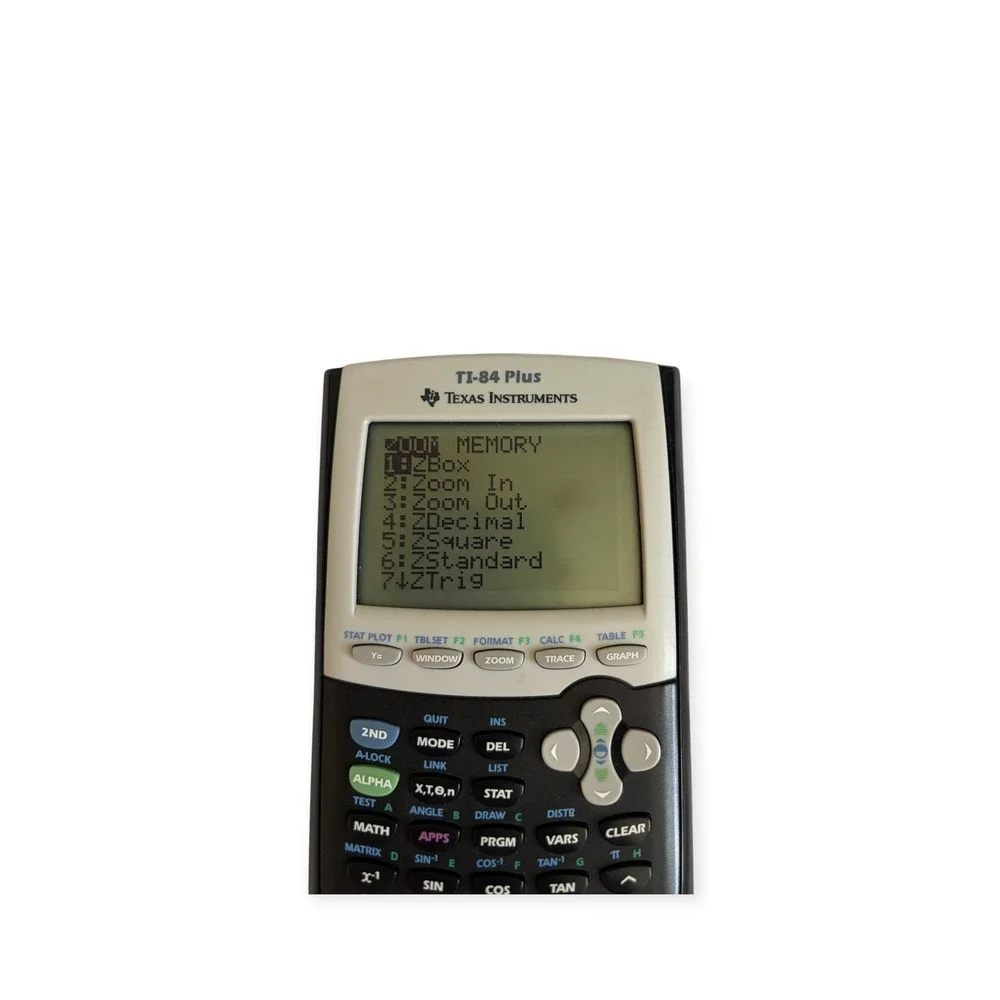 Texas Instruments TI-84 Plus Graphing Calculator Black Silver SAT ACT AP Exam